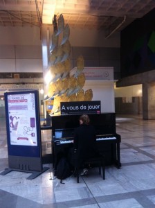 Piano mis à disposition en gare Montparnasse