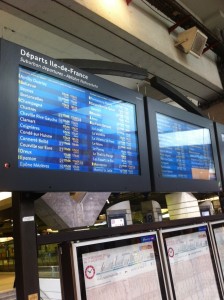 Ecrans PGID en gare de Paris Montparnasse